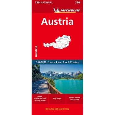 Michelin National Map 730: Austria
