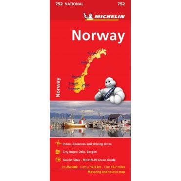 Michelin National Map 752: Norway