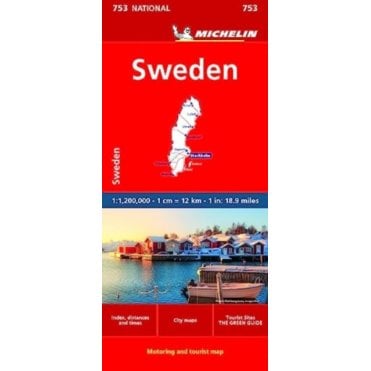 Michelin National Map 753: Sweden