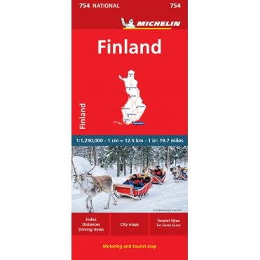 Michelin National Map 754: Finland