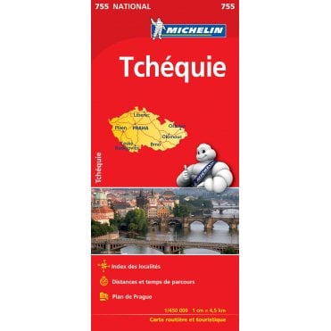 Michelin National Map 755: Czechia