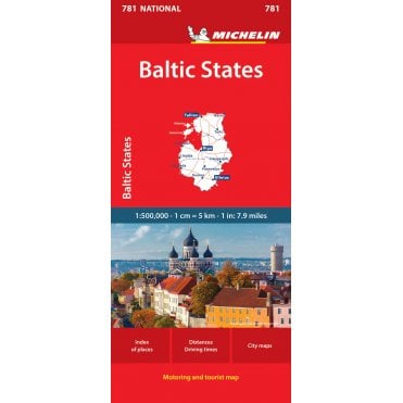 Michelin National Map 781: Baltic States