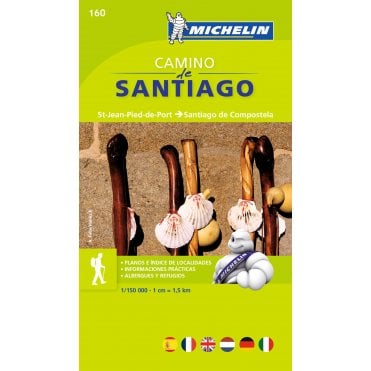 Michelin Pilgrimage Zoom Atlas 160: Camino de Santiago (Way of St James)