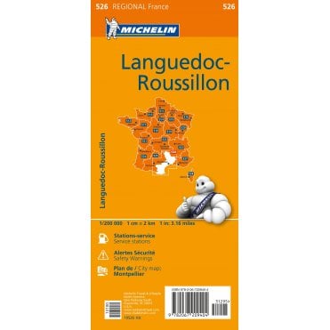 Michelin Regional Road Map 526: Languedoc Roussillon