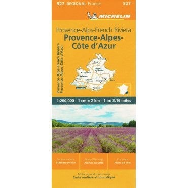 Michelin Regional Road Map 527: Provence Alpes French Riviera