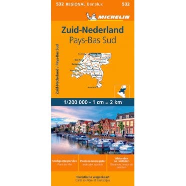 Michelin Regional Road Map 532: Netherlands South