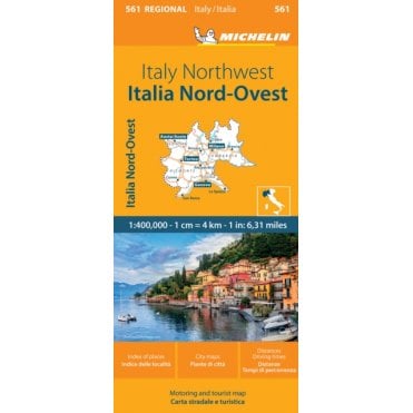 Michelin Regional Road Map 561: Italy Northwest