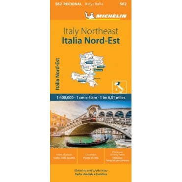 Michelin Regional Road Map 562: Italy Northeast