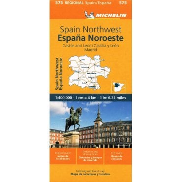 Michelin Regional Road Map 575: Castilla y Leon Madrid Spain North West