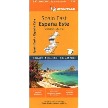 Michelin Regional Road Map 577: Spain East - Comunidad Valenciana Murcia