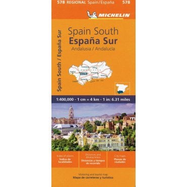 Michelin Regional Road Map 578: Andalucia Spain South
