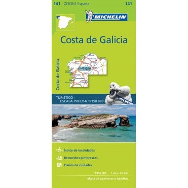 Michelin Spain Zoom Map 141: Costa de Galicia