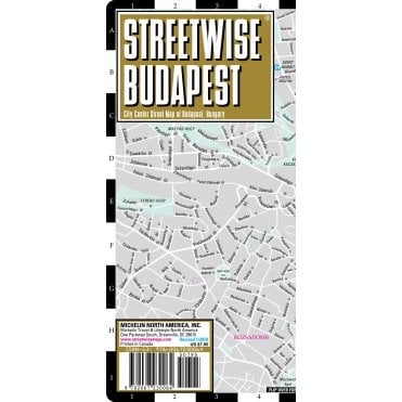 Streetwise Budapest Map - Laminated City Center Street Map of Budapest, Hungary