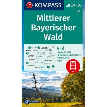 Middle Bavarian Forest | Kompass hiking map 196
