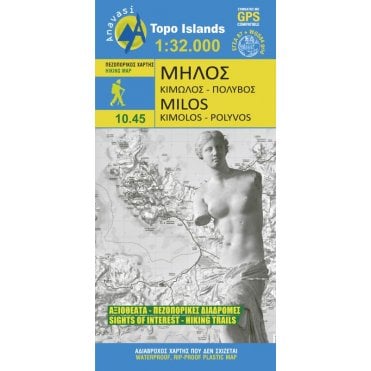 Milos - Kimolos - Polyaigos topographic map %5B10.45%5D