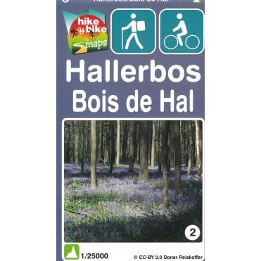 Bois de Hal/Hallerbos forest (Belgium) Hike & Bike Map | Min