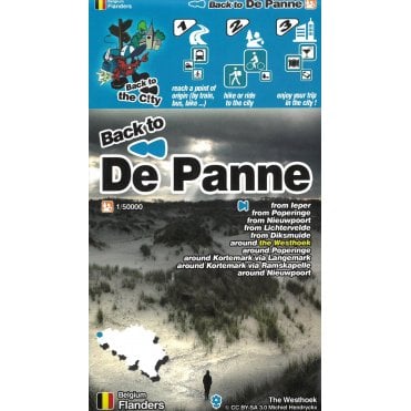 De Panne (Flanders, Belgium) Walking & Cycling Map | Mini-Ar