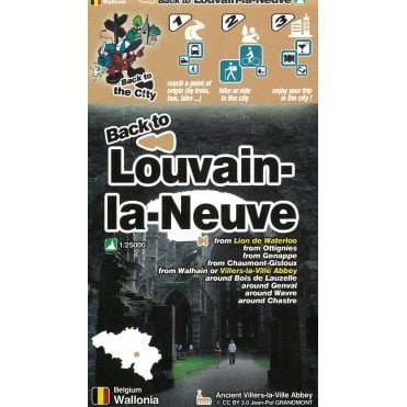 Louvain-la-Neuve (Wallonia, Belgium) Walking & Cycling Map |
