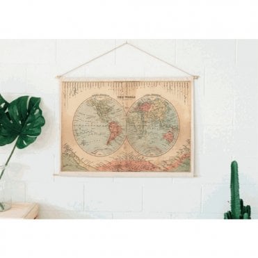 Woody cotton map Rivers & Mountains