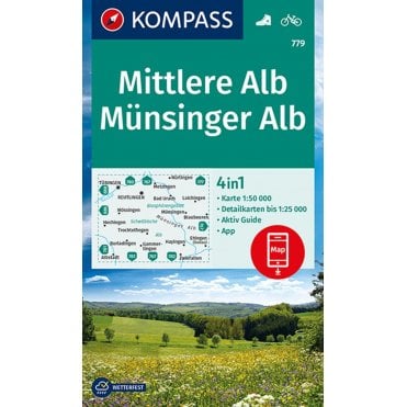 Mittlere Alb, Munsinger Alb | Kompass hiking map 779