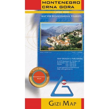 Montenegro & Albania North (Crna Gora) Geographical Map