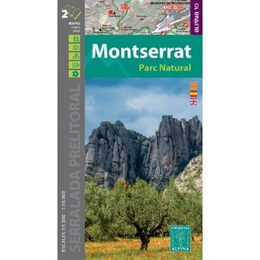 Montserrat Parc Naturel E25. Hiking map & guide