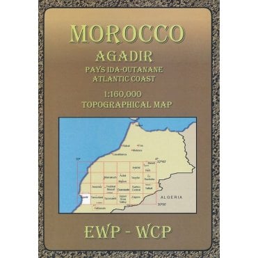 Morocco Agadir Pays Ida-Outanane Atlantic Coast Topographic Map