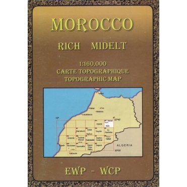 Morocco Rich and Midelt Topographic Map