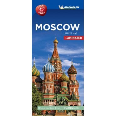 Moscow - Michelin Laminated City Street Map 9222