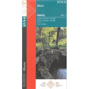 Muno - Belgium IGN Topo map 67/5-6