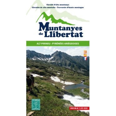 Muntanyes de Llibertat -p Alt Pirineu. Hiking map & guide