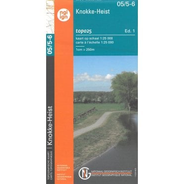 Knokke Heist - Belgium IGN Topo map 05/5-6