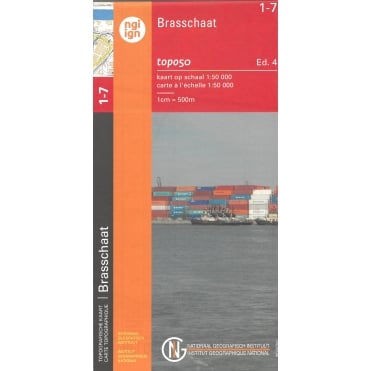 Brasschaat - Belgium IGN Topo map 1-7