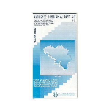 Anthisnes - Comblain-Au Pont - Belgium IGN Topo map 49/1-2