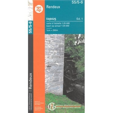 Rendeux - Belgium IGN Topo map 55/5-6