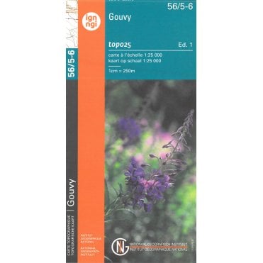 Gouvy - Belgium IGN Topo map 56/5-6