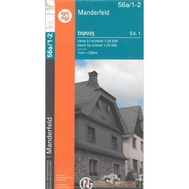 Manderfeld - Belgium IGN Topo map 56A/1-2
