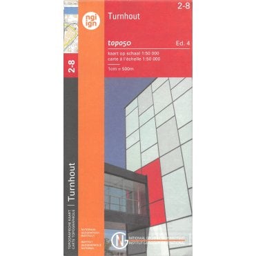Turnhout - Belgium IGN Topo map 2-8