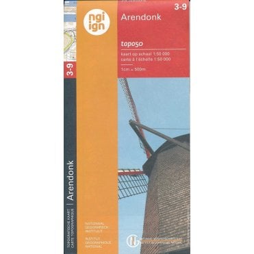 Arendonk - Belgium IGN Topo map 3-9
