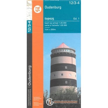Oudenburg - Jabbeke - Belgium IGN Topo map 12/3-4