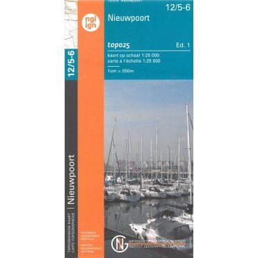 Nieuwpoort - Leke - Belgium IGN Topo map 12/5-6