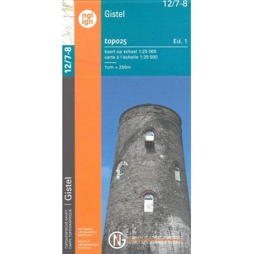 Gistel - Zedelgem - Belgium IGN Topo map 12/7-8