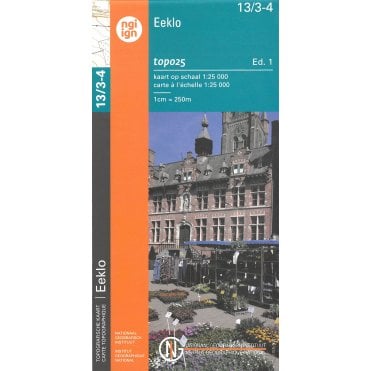 Maldegem - Eeklo - Belgium IGN Topo map 13/3-4