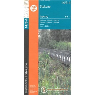 Kruisstraat - Stekene - Belgium IGN Topo map 14/3-4