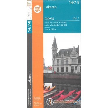 Wachtebeke - Lokeren - Belgium IGN Topo map 14/7-8