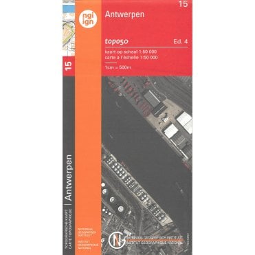 Antwerpen - Belgium IGN Topo map 15