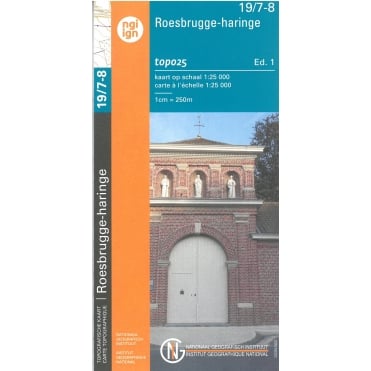 Hoogstade / Roesbrugge-Haringe - Belgium IGN Topo map 19/7-8