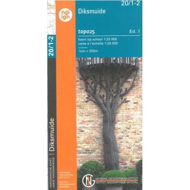 Pervijze / Diksmuide - Belgium IGN Topo map 20/1-2