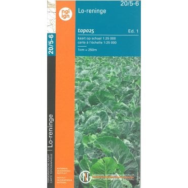 Lo-Reninge  - Langemark - Belgium IGN Topo map 20/5-6