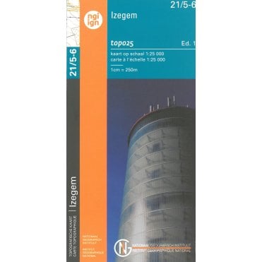 Ardooie / Oostrozebeke - Belgium IGN Topo map 21/5-6